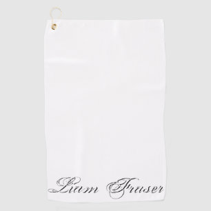 Plain Text Gepersonaliseerde Golfer Creëer Uw Eige Golfhanddoek