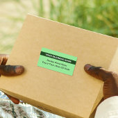 Plain Text met Highlight Groen Verzenden Etiket