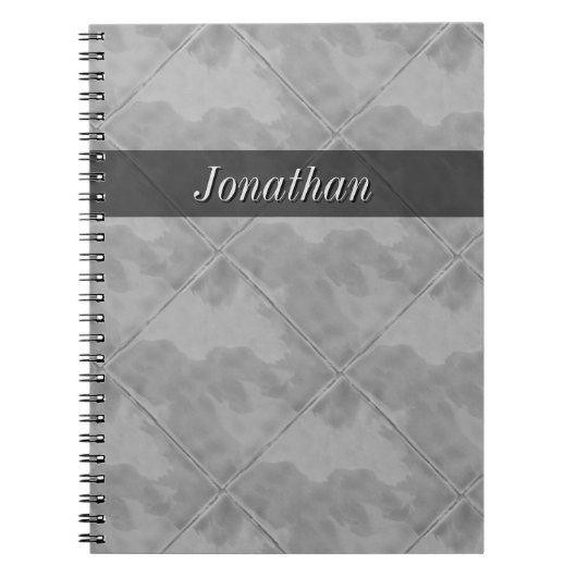 Plain Tile Ceramic Surface Greface any Text Notitieboek (Voorkant)