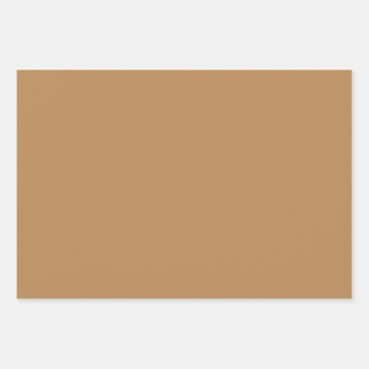 Plain Toast Camel Canvas Bruine tinten 3 tinten Inpakpapier Vel (Voorkant 3)