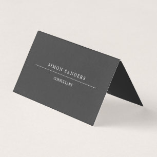 Plain Unique Minimalist Special Black Visitekaartjes