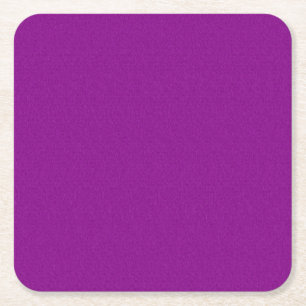 Plain Violet Vierkante Kartonnen Onderzetter