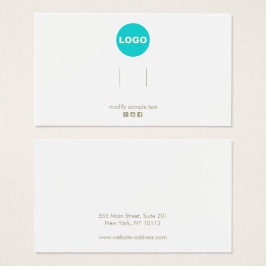 Plain Voeg u Logo Hairclip Barrette Display Card t Visitekaartje (Voorkant /achterkant)