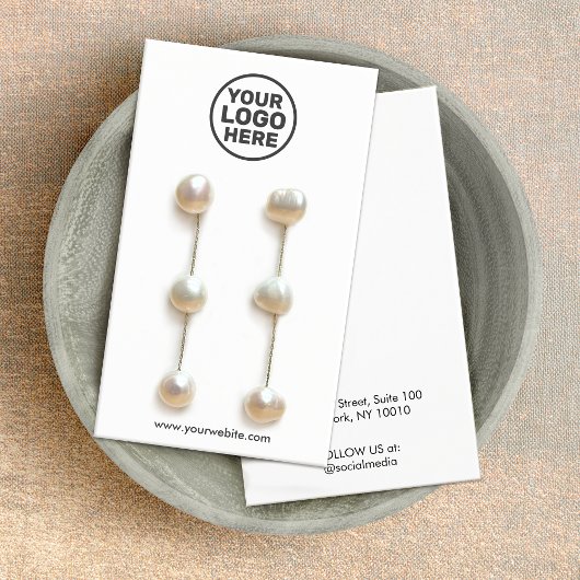 Plain Voeg uw Logo elke kleur oorbel display Kaart