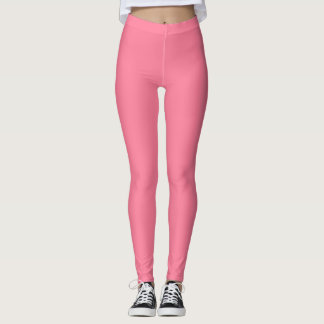 Plain Watermeloen Kleur Leggings