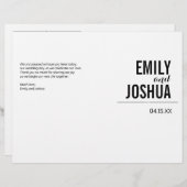 Plain Wedding Ceremony Program Custom Sjabloon (Voorkant / Achterkant)