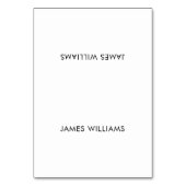 Plain Wedding Place Cards White Kaart (Voorkant)
