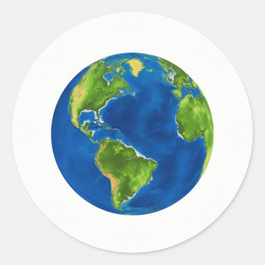 Plain Wereldbol Jesse Tree Sticker (Voorkant)