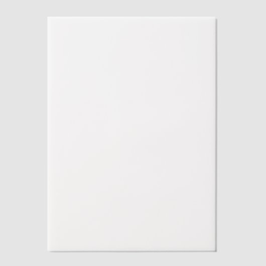 Plain White 5 "x 7" Blank bruiloft Vellum Uitnodigingen (Voorkant)