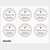 Plain White Brown Jar Labels Handgeschreven Hart (Vel)