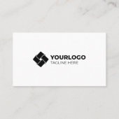 Plain White Generic Voeg uw Logo toe Visitekaartje (Achterkant)