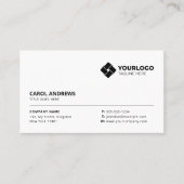 Plain White Generic Voeg uw Logo toe Visitekaartje (Voorkant)