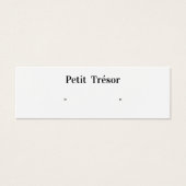 Plain White Stud Earring Display (Devant)