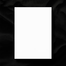 Plain White Wedding 5 "x 7" Matte Blank Save The Date