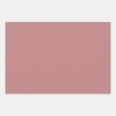 Plain Wild Orchid Roos Roze tinten 3 tinten Inpakpapier Vel (Voorkant 2)
