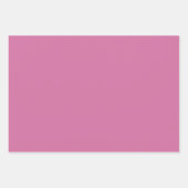 Plain Wild Orchid Roos Roze tinten 3 tinten Inpakpapier Vel (Voorkant)