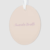 Plaine rose Champagne Simple Minimaliste Moderne (devant)