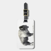 Plains Bison Bagagelabel (Voorkant verticaal)