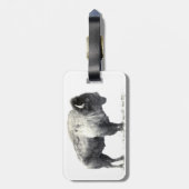 Plains Bison Bagagelabel (Achterkant verticaal)
