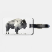 Plains Bison Bagagelabel (Achterkant horizontaal)