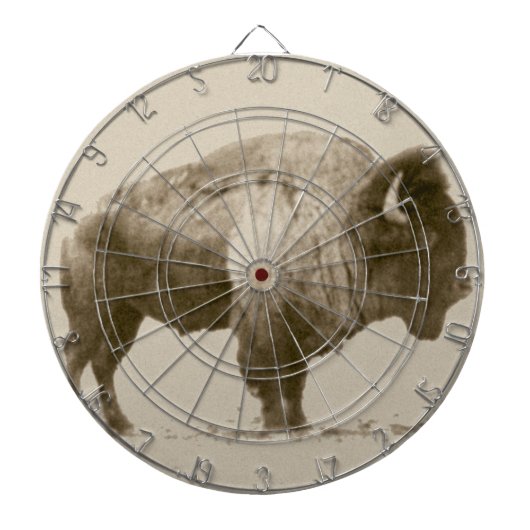 Plains Bison Dartbord (Voorkant)
