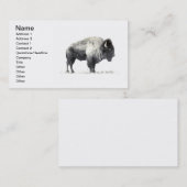 Plains Bison Visitekaartje (Voorkant / Achterkant)