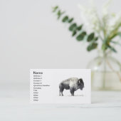 Plains Bison Visitekaartje (Staand voorkant)