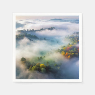 Plains Natuur Buitenlandschap Kalme Rustige lucht Servet
