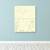 Plainville, Warehouse Pt, Windsor Canvas Afdruk (Insitu (Houten vloer))