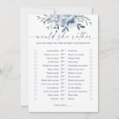 Plairait-elle Fête des mariées Bleue Carte de jeu (Devant)