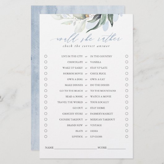 Plairait-Elle Un Jeu De Mariage Feuille Verdoyant (Devant / Derrière)