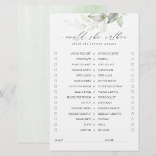 Plairait-Elle Un Jeu De Mariage Feuille Verdoyant