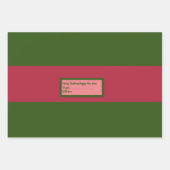 PLAISANTE ENSEMBLE DE CADEAUX EN PAPIER DE NOËL. (Devant 3)