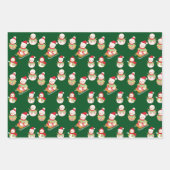 PLAISANTE ENSEMBLE DE CADEAUX EN PAPIER DE NOËL. (Devant 2)