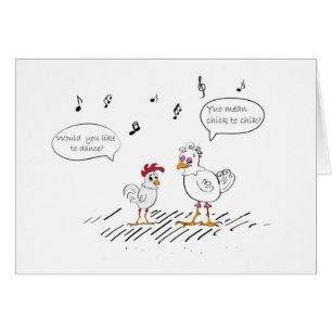 Plaisanterie de danse de poulet
