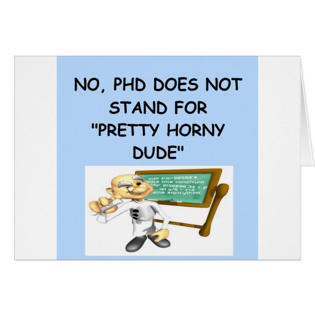 plaisanterie de phd (Devant horizontal)