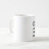 Plaisanterie de vin Café Mug (Devant gauche)