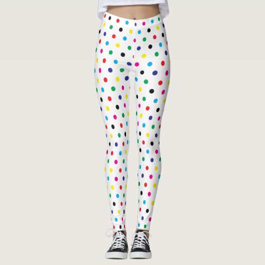 Plaisanterie Polka Dot Motif Leggings (Devant)