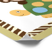 Plaisir dans la jungle 10x10 Monkey Art Poster Imp (Coin)