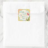 Plaisir dans le Seigneur Bible Verse Stickers Carr (Sac)