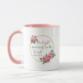 Plaisir Dans Le Seigneur - Psaume 37:4 Mug (Gauche)