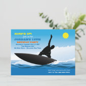 Plaisir de surf Anniversaire Fête Invitation (Debout devant)