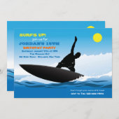 Plaisir de surf Anniversaire Fête Invitation (Devant / Derrière)