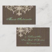 Plaisir du lustre ~ Carte de visite (Devant / Derrière)