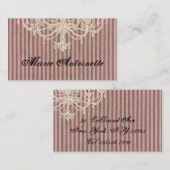 Plaisir du lustre - Carte de visite (Devant / Derrière)