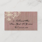 Plaisir du lustre - Carte de visite (Dos)