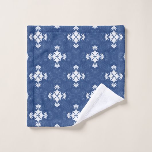 Plaisir en bleu... (Gant de toilette)