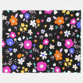 Plaisir floral 60x80 Couverture polaire (Devant (Horizontal))