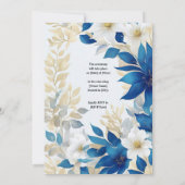 Plaisir Floral Enchantant - Faire-part de mariage (Dos)