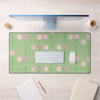 Plaisir rose Polka vert pointillé style Vintage